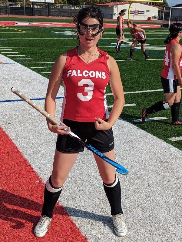 girls field hockey player