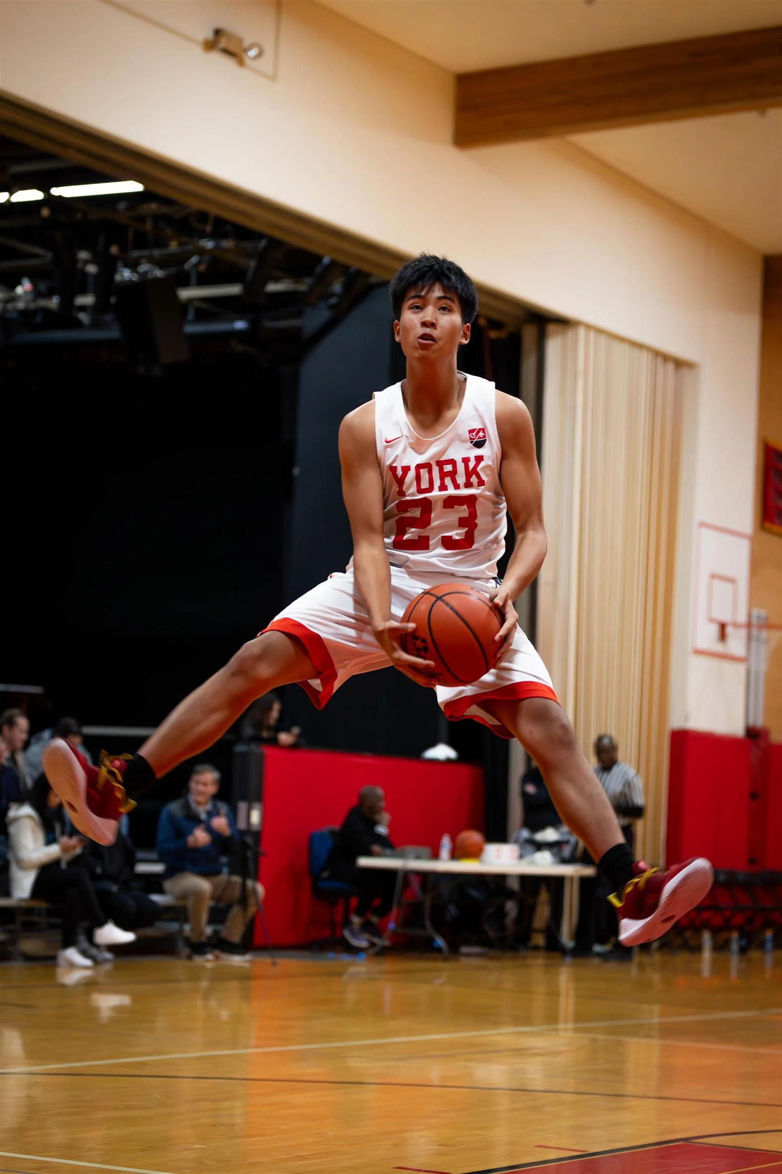 York boys basketball player