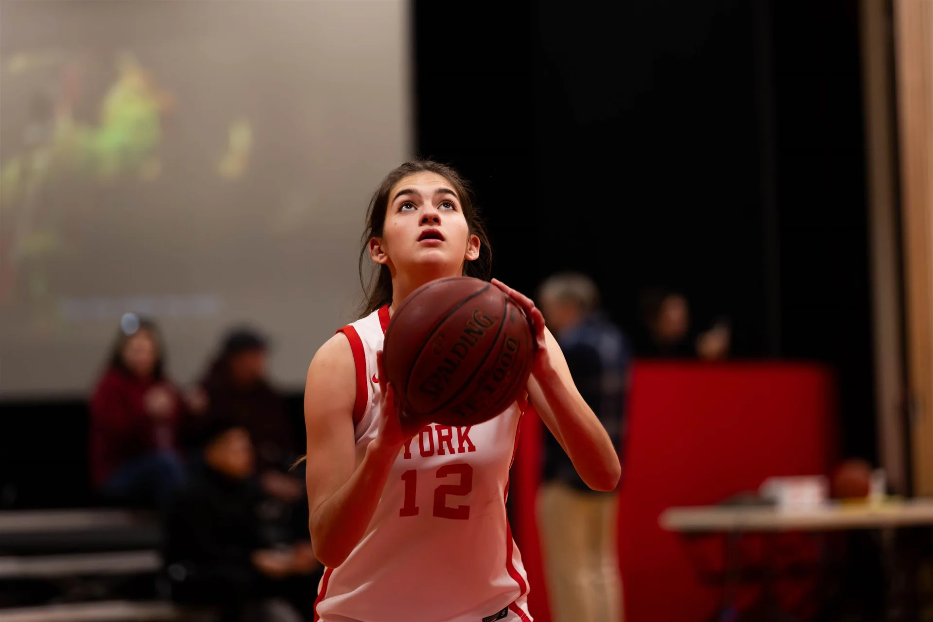 York girls basketball player