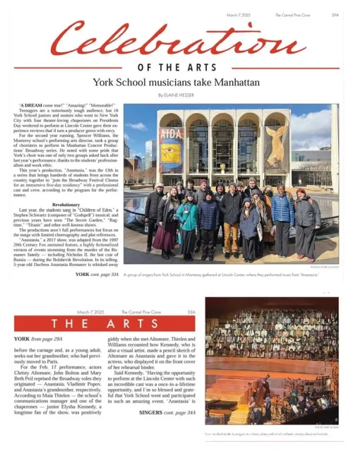 York Headlines Carmel Pine Cone Arts Celebration