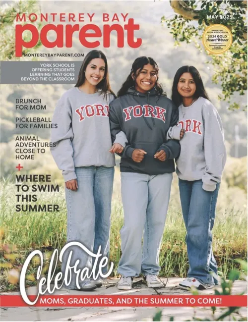 York on Cover of Monterey Bay Parent Magazine!
