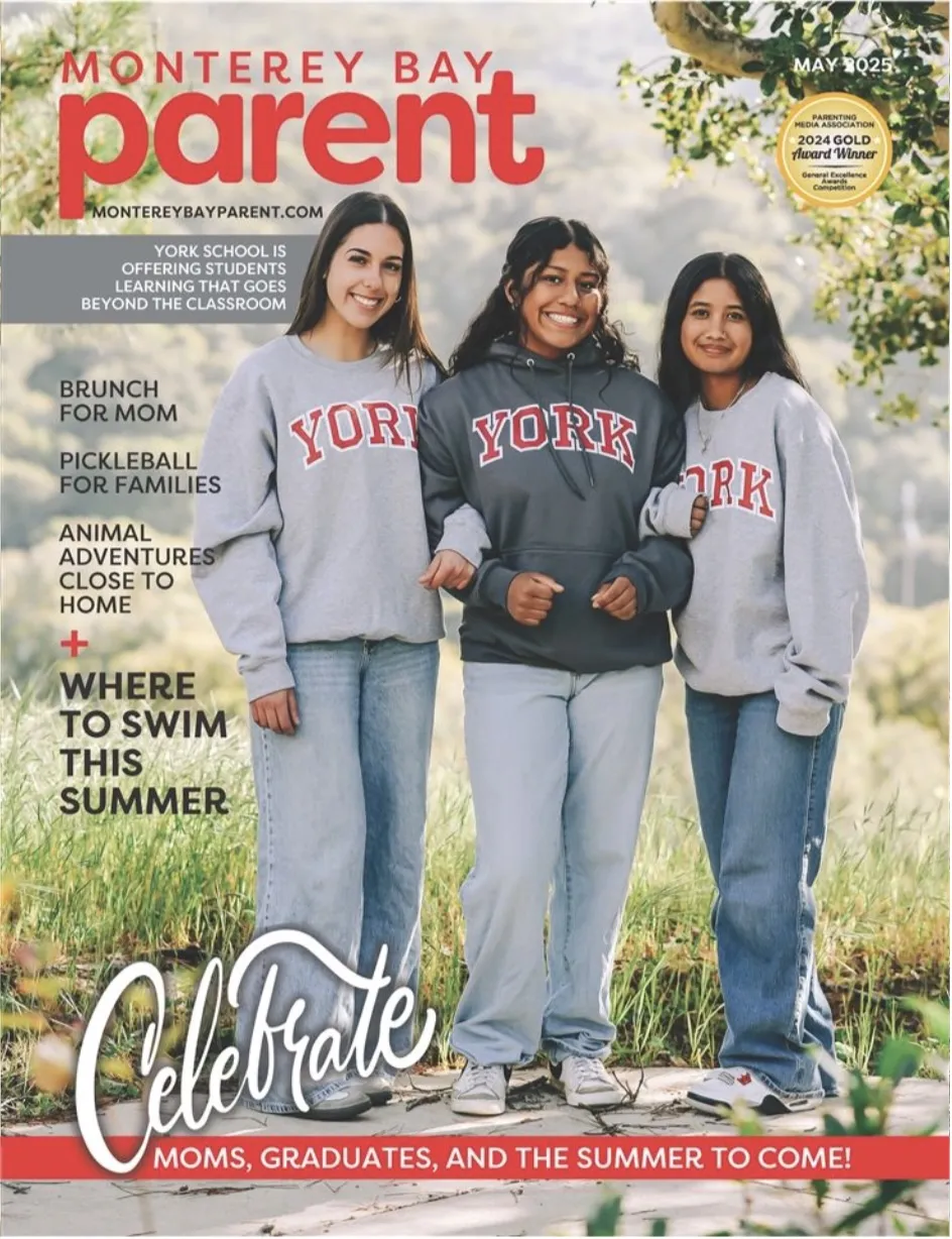 York on Cover of Monterey Bay Parent Magazine!