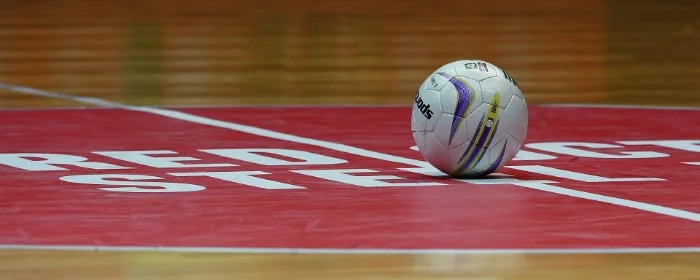 volleyball on gym floor